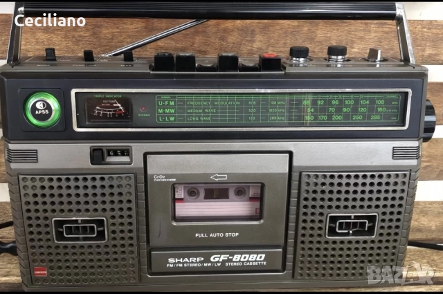 Радиокасетофон Sharp GF-8080E  Japan, снимка 14 - Радиокасетофони, транзистори - 52621500
