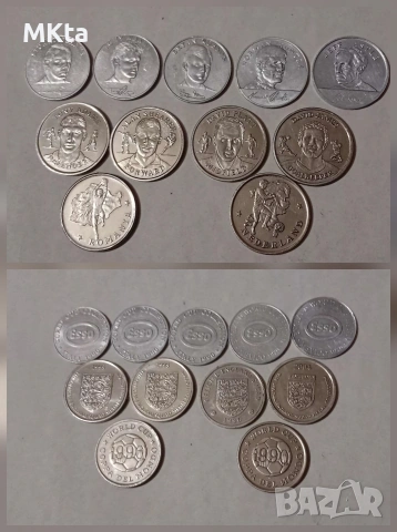 Голяма колекция жетони с Футболисти