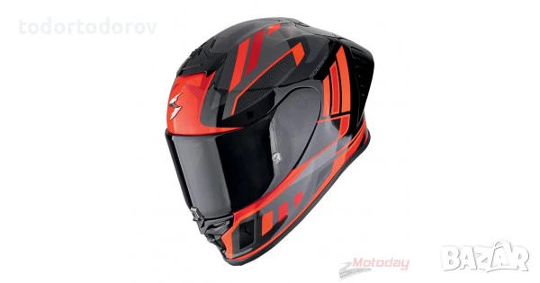 Мото каска Scorpion Exo EXO-R1 Evo II Air VITAL Red-Black-Red, снимка 1