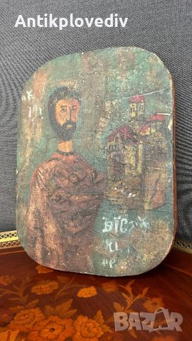 Много стара българска икона, снимка 3 - Антикварни и старинни предмети - 45395224