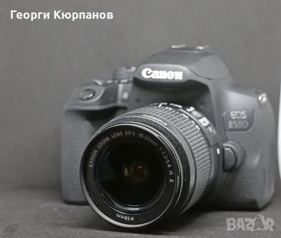 Canon 850d + EF 18-55/3.5-5.6 II IS, снимка 4 - Фотоапарати - 46970648