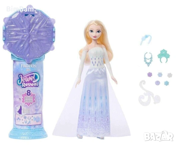  Кукла Елза с изнeнада Disney Frozen Jewel Reveal - Elsa / Mattel