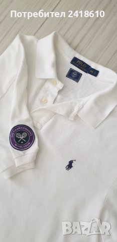 POLO Ralph Lauren Wimbledon Pique Cotton Custom  Fit Mens Size 2XL ОРИГИНАЛ! Мъжка Тениска!, снимка 8 - Тениски - 50781921