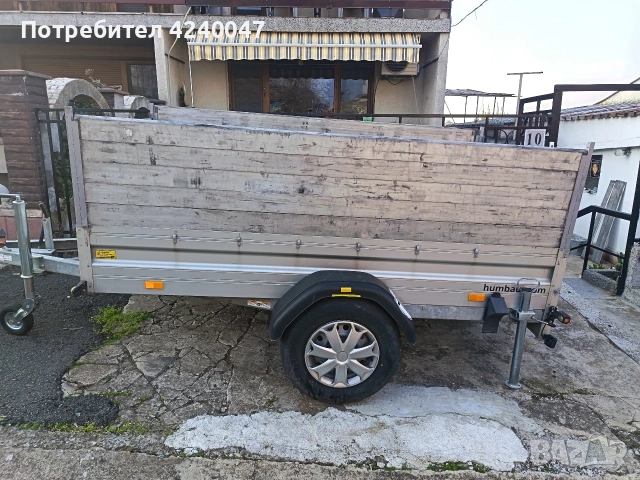 Humbaur 1300кг със спирачка , снимка 3 - Ремаркета - 53787579