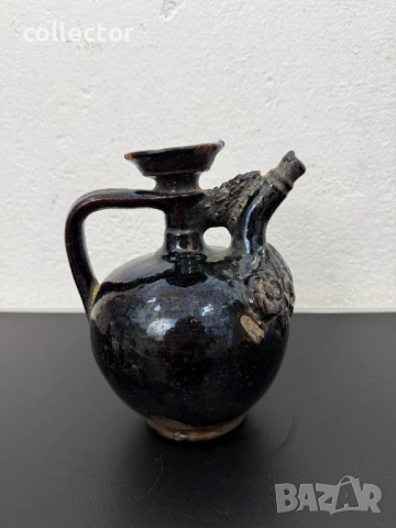 Автентична керамична стомна / съд 19в. №7819, снимка 4 - Антикварни и старинни предмети - 53043765