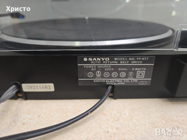 🎶💿 Sanyo - TP 477 грамофон 💿🎶, снимка 7 - Грамофони - 50862761