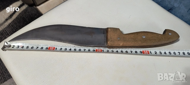 Стар голям масивен нож 37см., снимка 6 - Ножове - 53507559