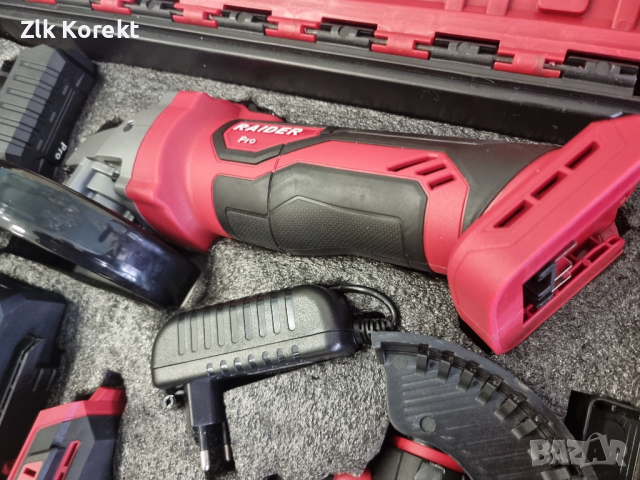 Винтоверт и ъглошлайф на батерия Raider, снимка 4 - Винтоверти - 54079932