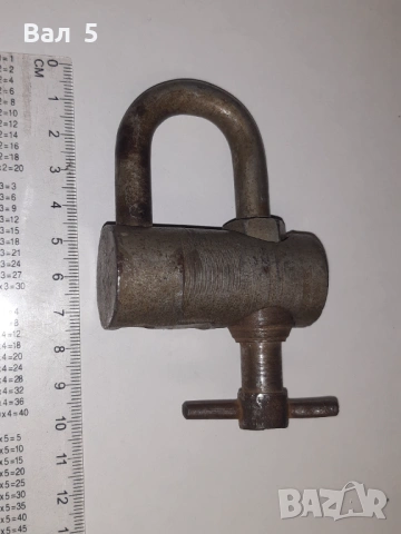 Стар рядък колекционерски катинар , кофар, снимка 2 - Антикварни и старинни предмети - 53046702