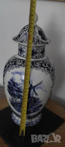 Ваза с капак * Буркан* Урна* " Delfts Bleau" *, снимка 7 - Вази - 50937205