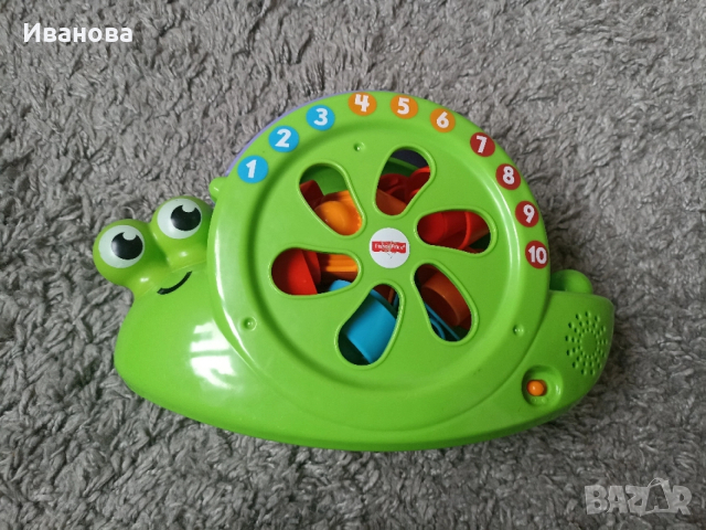 Музикален охлюв-сортер Fisher Price,, снимка 2 - Образователни игри - 53482686
