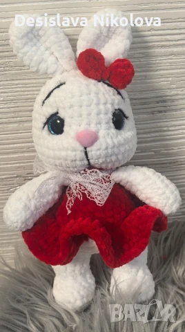 Налични плетени играчки, амигуруми, зайче , снимка 1