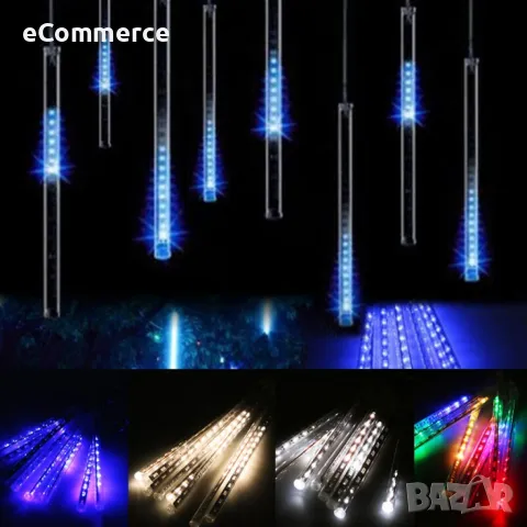 Коледни Led висулки падащ сняг, снимка 4 - Декорация за дома - 47920191