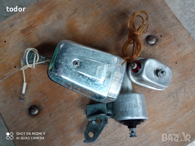 ретро фар с динамо и стоп, снимка 3 - Аксесоари за велосипеди - 52575019
