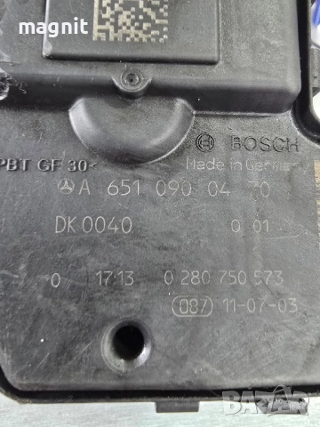 Дроселова клапа Mercedes-Benz Sprinter W906 OM651 , снимка 2 - Части - 52454514