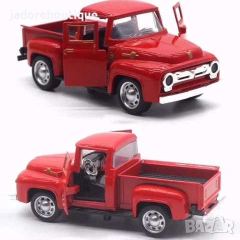 Червено камионче мащаб 1:32, снимка 4 - Декорация за дома - 45746810