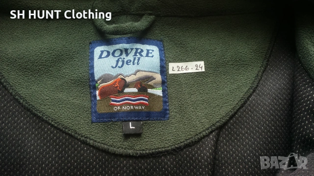DOVREFJELL OF NORWAY WINDPROOF POLAR Jacket размер L / XL за лов поларена горница - 2296, снимка 9 - Екипировка - 53711705