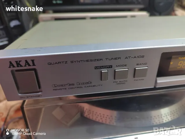 Akai AT-A102 Quartz Sintesizer Tuner , снимка 2 - Ресийвъри, усилватели, смесителни пултове - 48481015