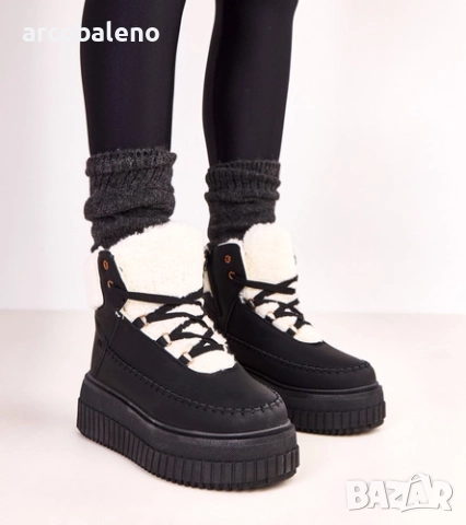 Дамски изолирани боти до глезена на платформа Lorraine, 3цвята , снимка 7 - Дамски боти - 52167015