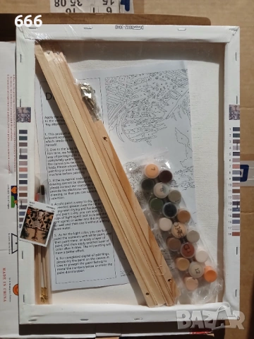 Комплект рисуване по номера Художник, 40 x 30 cm + рамка, снимка 11 - Други стоки за дома - 54192103