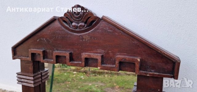 Антикварно дървено огледало , снимка 3 - Декорация за дома - 52842135