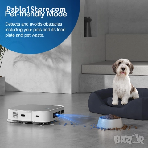 ECOVACS DEEBOT X2 OMNI Роботизирана прахосмукачка с моп 8000Pa, повдигане на мопа 15 мм, измиване с , снимка 6 - Прахосмукачки - 52030847