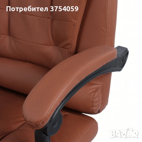 Ергономичен офис стол с лумбална опора от еко кожа – комфорт за дълги часове без болки, снимка 8 - Столове - 53076468