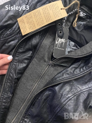 Gipsy, 100% естествена кожа дълго яке, снимка 16 - Якета - 52950839