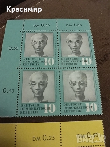 Блок марки ГДР 1959 г минт ., снимка 3 - Филателия - 52394886