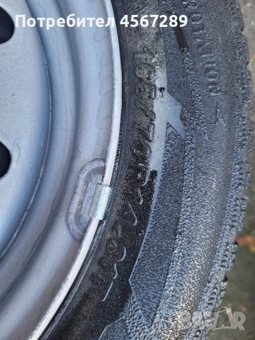 Железни джанти със зимни гуми за сузуки суифт 2006година, снимка 3 - Гуми и джанти - 52210609