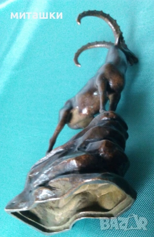 Бронзова статуетка планински козел муфлон, снимка 7 - Статуетки - 53732363