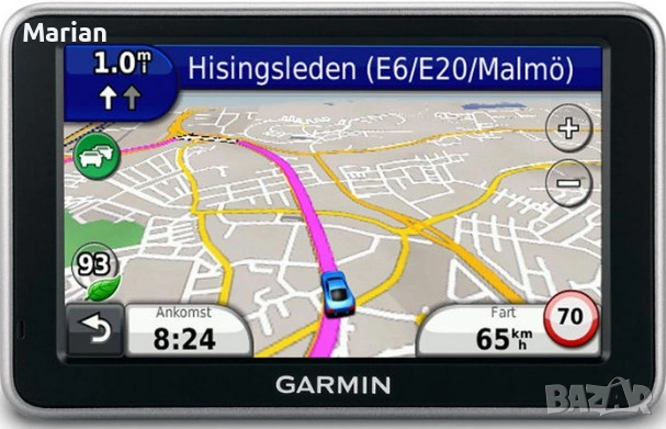 Garmin Nüvi 2350 навигация със стойка и зарядно за запалка