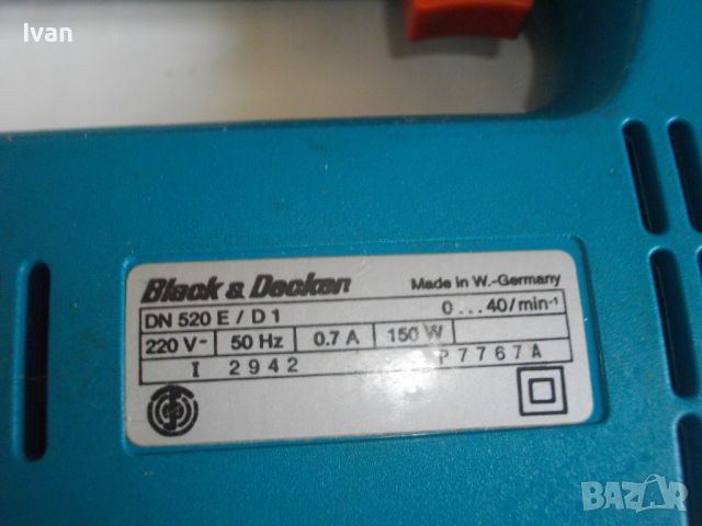 Електрическа ножица BLACK DECKER DN520E D1 WEST GERMANY За рязане ламарина плат табак балатум винил , снимка 16 - Други инструменти - 46813088