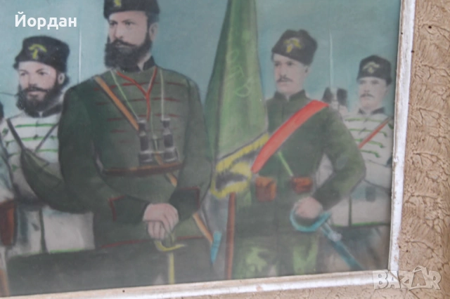 Стара рисунка върху дебел картон, снимка 6 - Колекции - 53801138