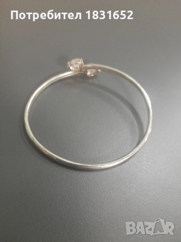 Сребърна гривна с камъни, снимка 10 - Гривни - 54161993