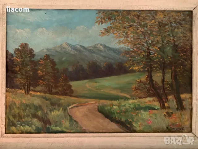 ВАСИЛ МАКЕДОНСКИ пейзаж - масло/платно, снимка 1