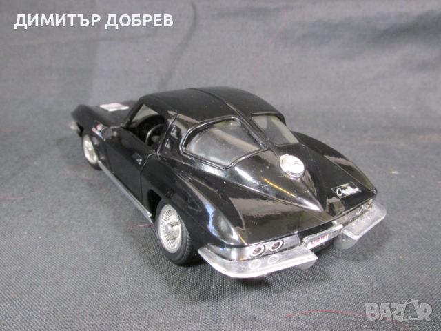 1/24 СТАРА РЕТРО МЕТАЛНА КОЛИЧКА МАЩАБЕН МОДЕЛ CHEVROLET CORVETTE STINGRAY REVELL, снимка 3 - Колекции - 46781208