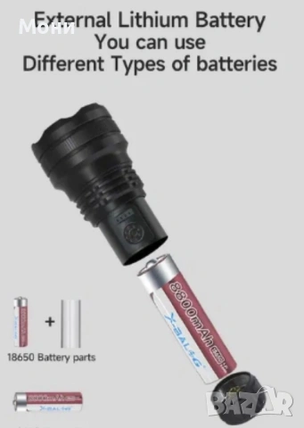 Супер лек акумулаторен фенер P50 SUPER LIGHT, снимка 2 - Други - 53918128