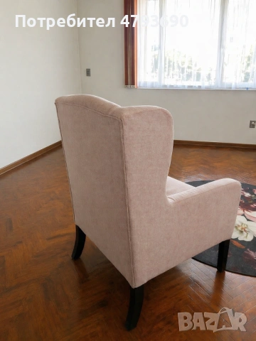 Кресло в сиво розов цвят, снимка 2 - Дивани и мека мебел - 54224032