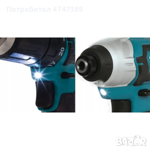 Комплект Makita CLX224X винтоверт DF333D, ударен винтоверт TD110D, снимка 3 - Други инструменти - 54026147