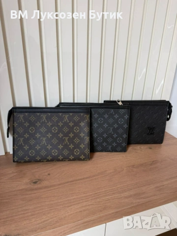 🔥 Мъжки клъч Louis Vuitton – за мъжа с визия и стил! 🔥, снимка 5 - Портфейли, портмонета - 54006270