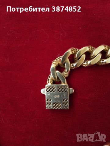 Златен ланец и гривна, снимка 4 - Колиета, медальони, синджири - 46406087