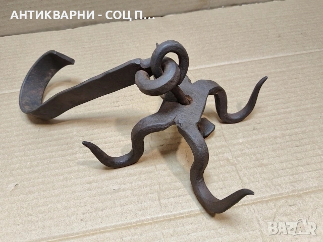 Стар Кован Ченгел За Дране На Животни / НОМЕР 626., снимка 3 - Антикварни и старинни предмети - 53275261
