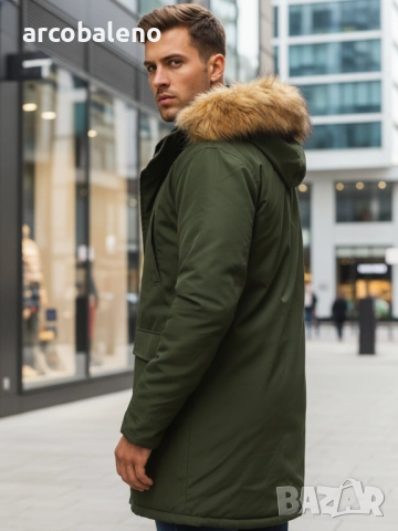 Мъжко зимно яке парка, 2цвята , снимка 10 - Якета - 52883848