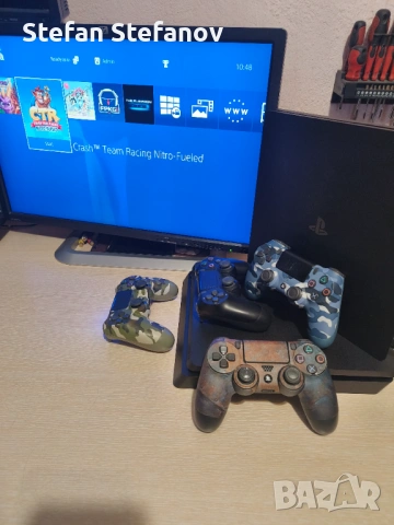 С ГАРАНЦИЯ 1Г PS4 Slim GoldHEN хакнат SW 9.60 с над 20 игри PlayStation 4 PS 4 750 GB профилактиран 