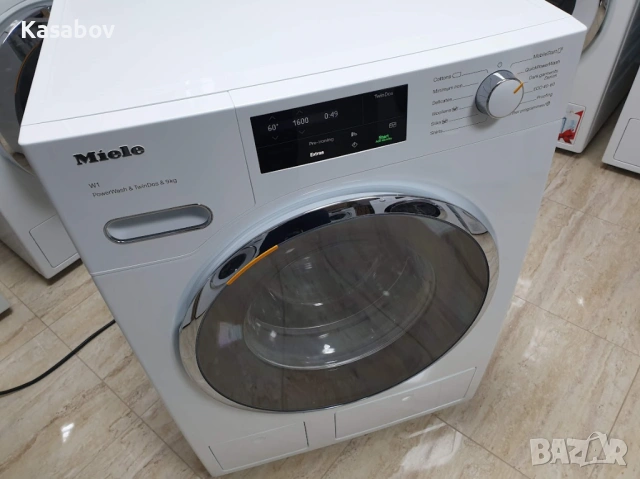 UK Miele 1600rpm 9кг Wi-Fi TwinDos Пералня Миеле 12м Гаранция