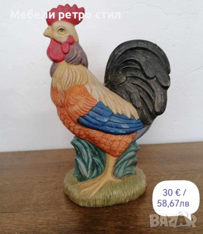 Красиви декоративни фигури на петли, изработени от висококачествена керамика., снимка 8 - Декорация за дома - 53957374