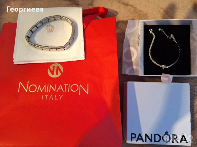 Продавам две оригинални гривни на Pandora и Nomination 
