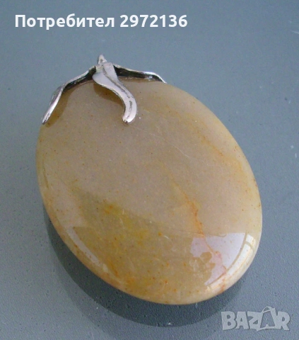 Медальон ахат и сребро, снимка 3 - Колиета, медальони, синджири - 53131160