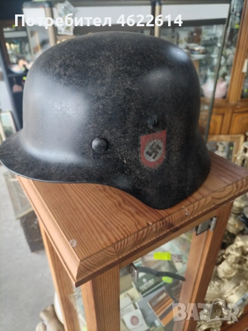 НЕМСКА ВОЕННА КАСКА, ШЛЕМ ВТОРА СВЕТОВНА ВОЙНА , снимка 6 - Антикварни и старинни предмети - 53629093